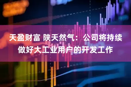 天盈财富 陕天然气：公司将持续做好大工业用户的开发工作